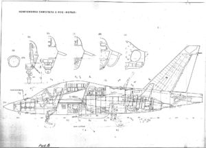 Pôvodný výkres návrhu bojovej verzie lietadla JAK/AEM 